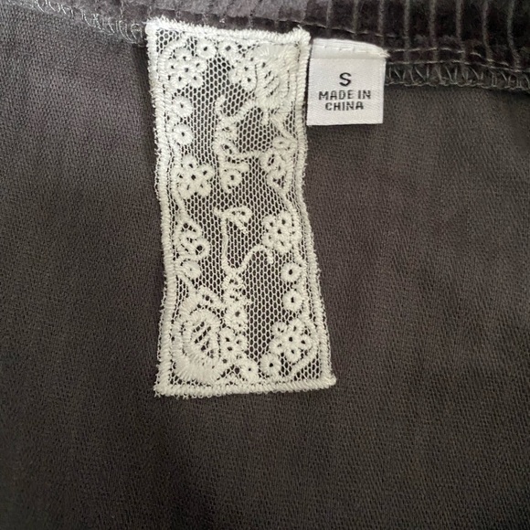 gray ripped cropped hoodie - Picture 3 of 3